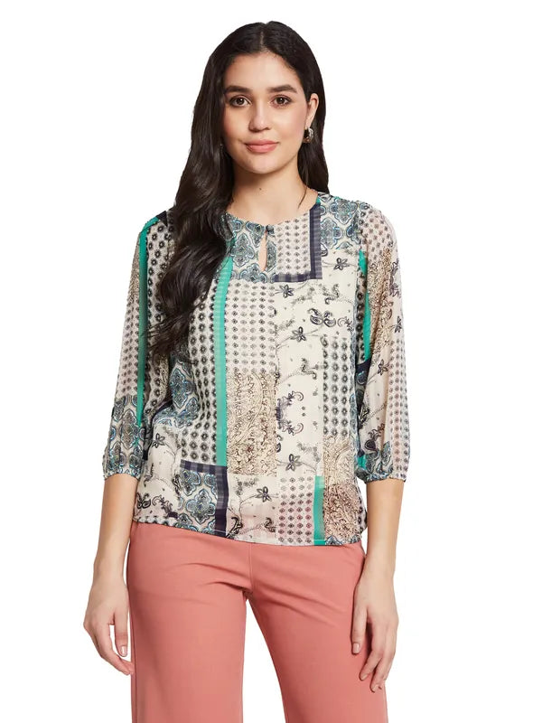 Mettle Print Cotton Top