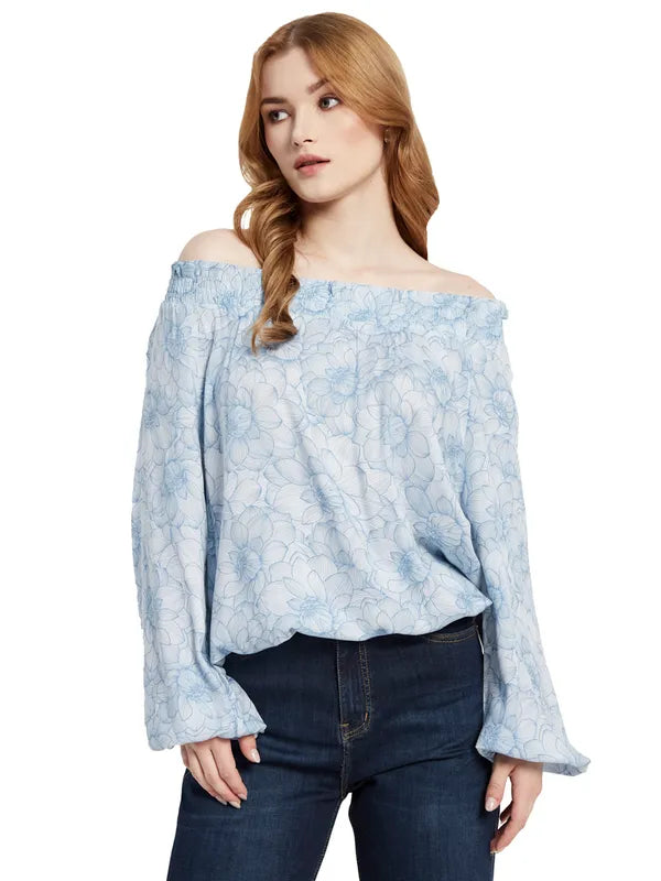 Printed Off-Shoulder Top