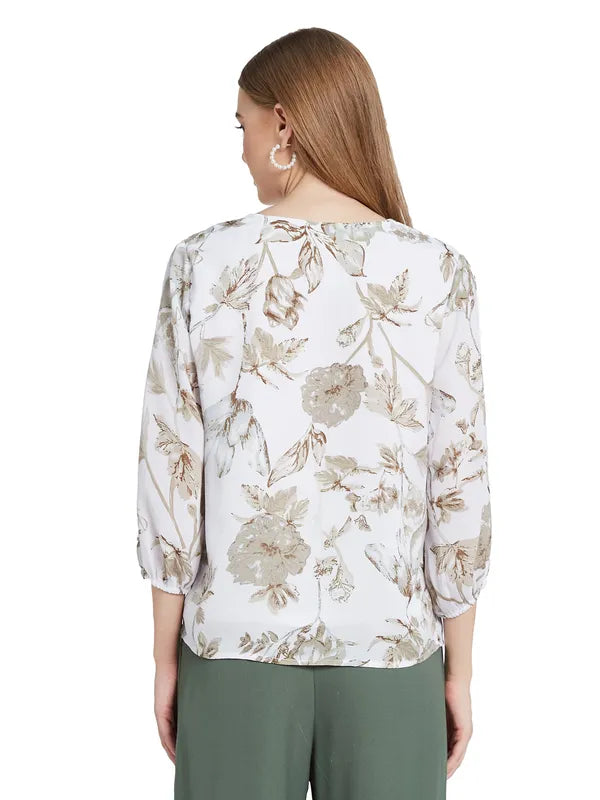 Mettle Floral Print Cotton Top