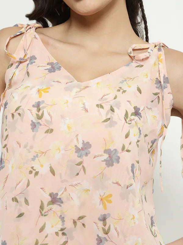 Mettle V-Neck Floral Print Top