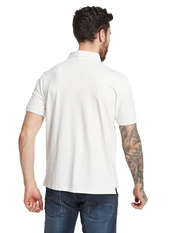 Octave Men Solid Polo Collar T-Shirt