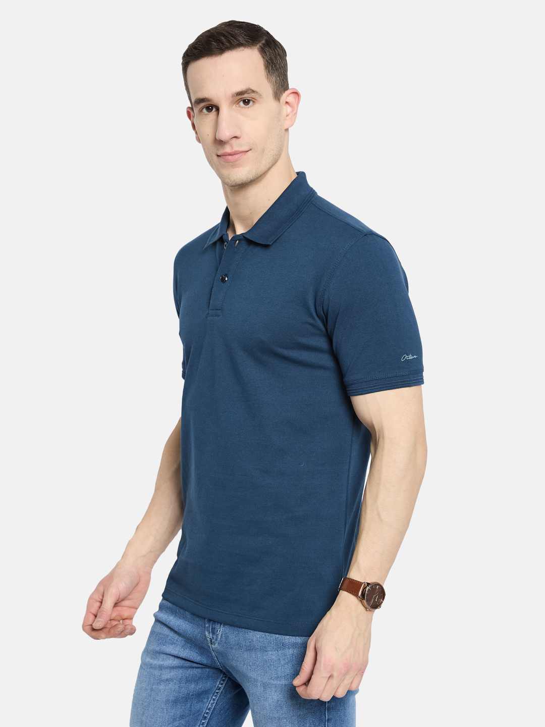 Octave Men Polo Collar T-shirt