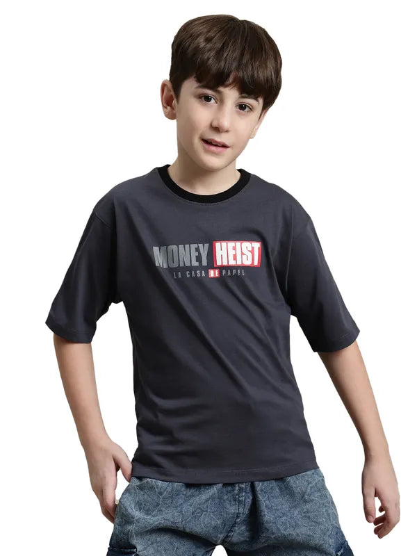 Octave Boys Typography Printed T-Shirt