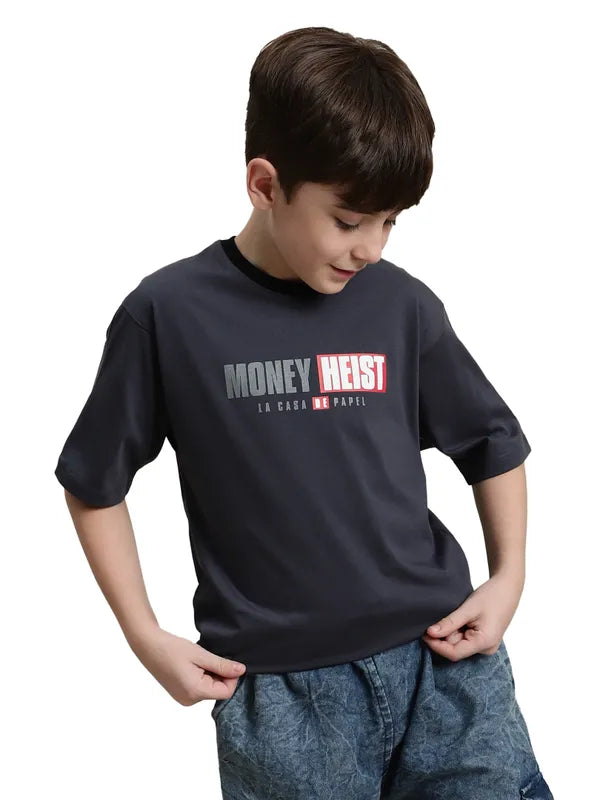 Octave Boys Typography Printed T-Shirt