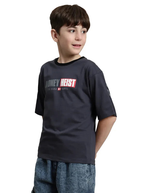 Octave Boys Typography Printed T-Shirt