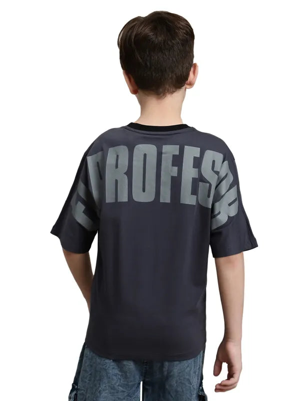 Octave Boys Typography Printed T-Shirt