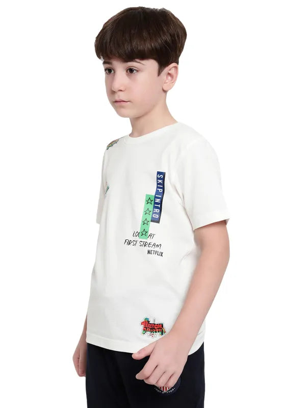 Octave Boys Graphic Printed T-Shirt