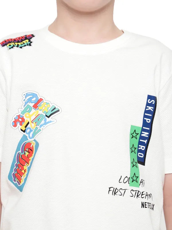 Octave Boys Graphic Printed T-Shirt