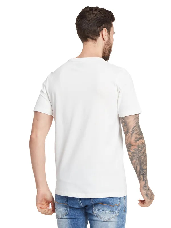 Octave Men Typography Printed Round Neck T-Shirt