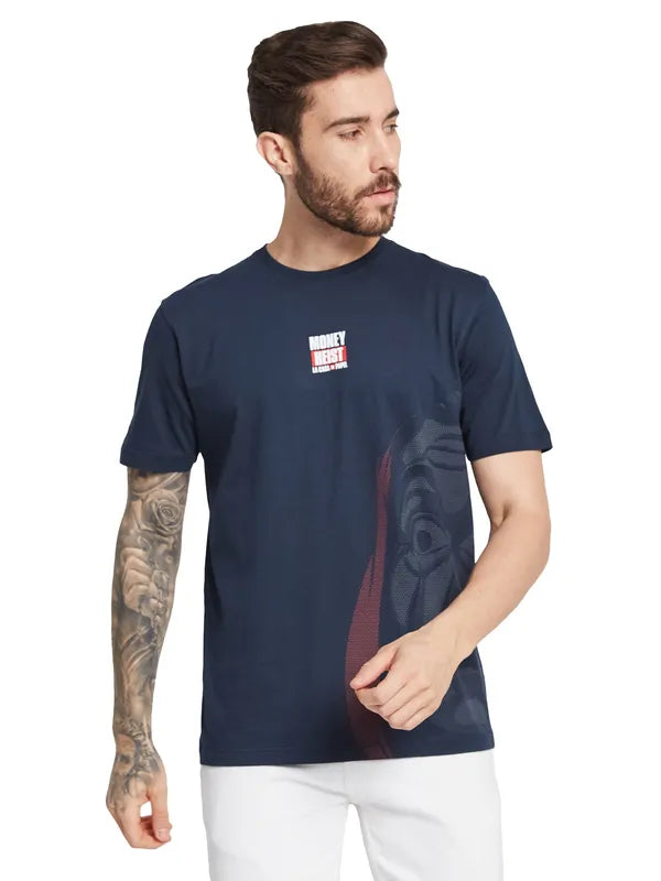 Octave Men Typography Printed Round Neck T-Shirt