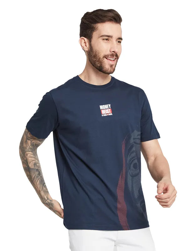 Octave Men Typography Printed Round Neck T-Shirt