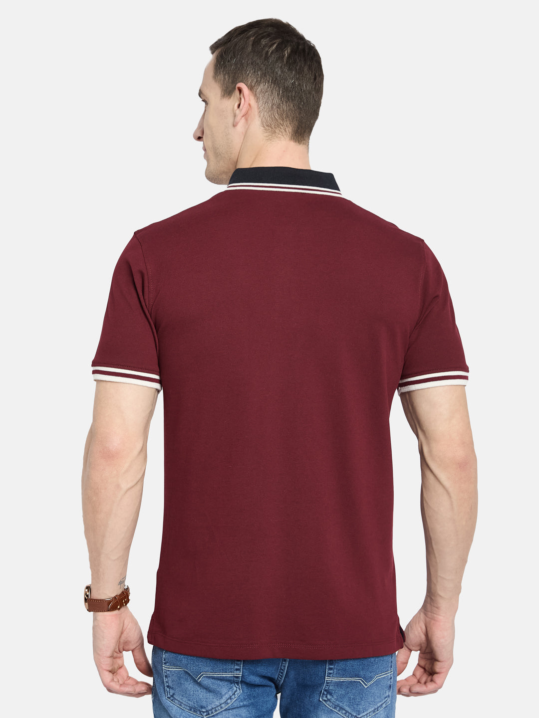 Octave Men Polo Collar T-shirt