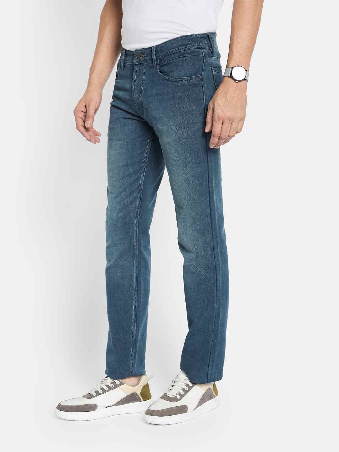 Octave Men Regular Fit Light Fade Stretchable Cotton Jeans