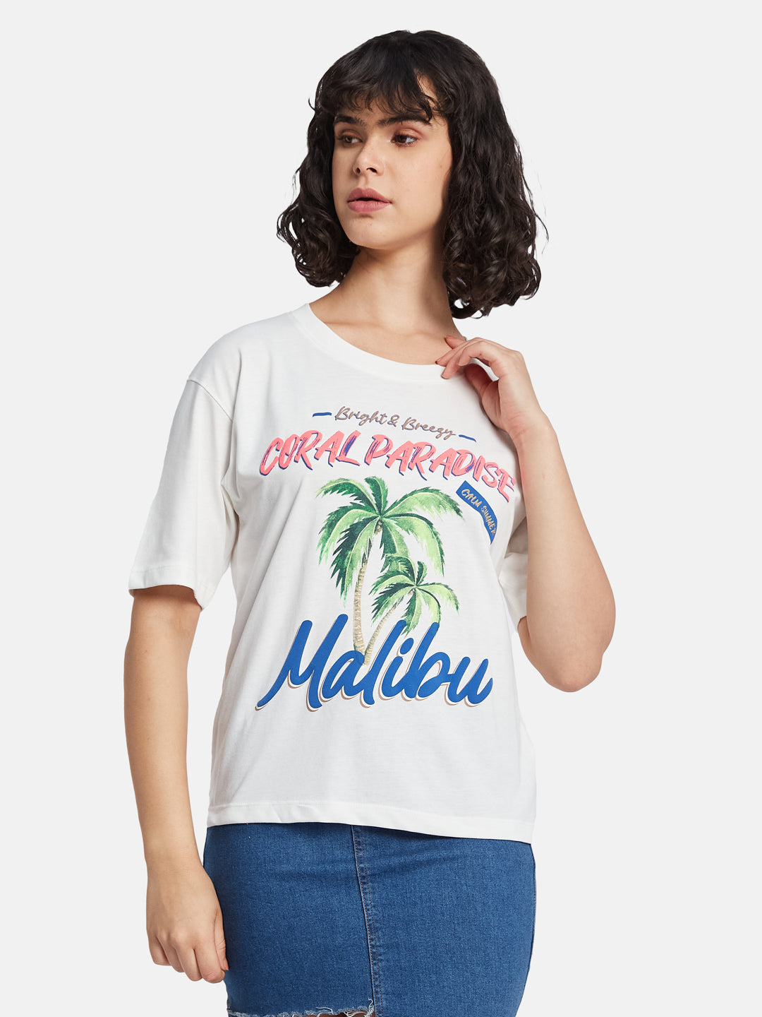 METTLE Women Printed T-shirt