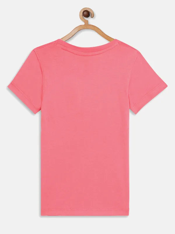 Bubble Gum Graphic Round Neck