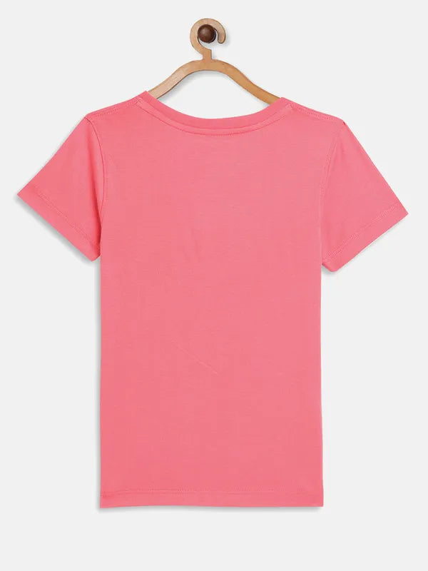 Bubble Gum Graphic Round Neck