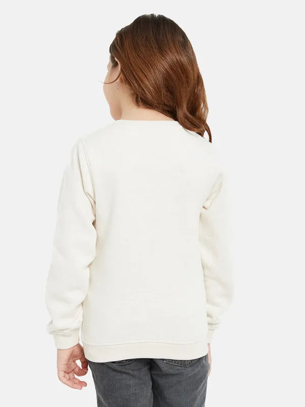 Mettle Girls Cream-Coloured Sweatshirt