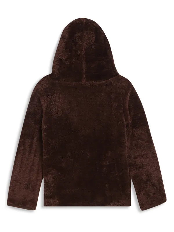 Mettle Girls Brown Hooded Sweatshirt