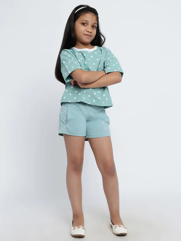 Mettle Girls Mid-Rise Cotton Shorts