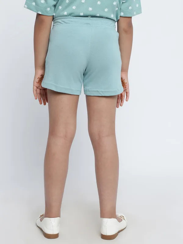 Mettle Girls Mid-Rise Cotton Shorts