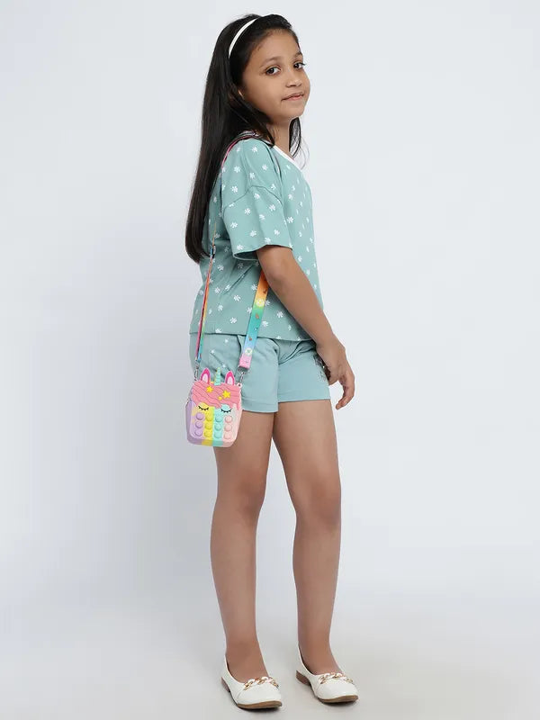 Mettle Girls Mid-Rise Cotton Shorts