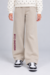 Junior Girls Regular Fit Cotton Brushed Fleece Printed Lower – Arona