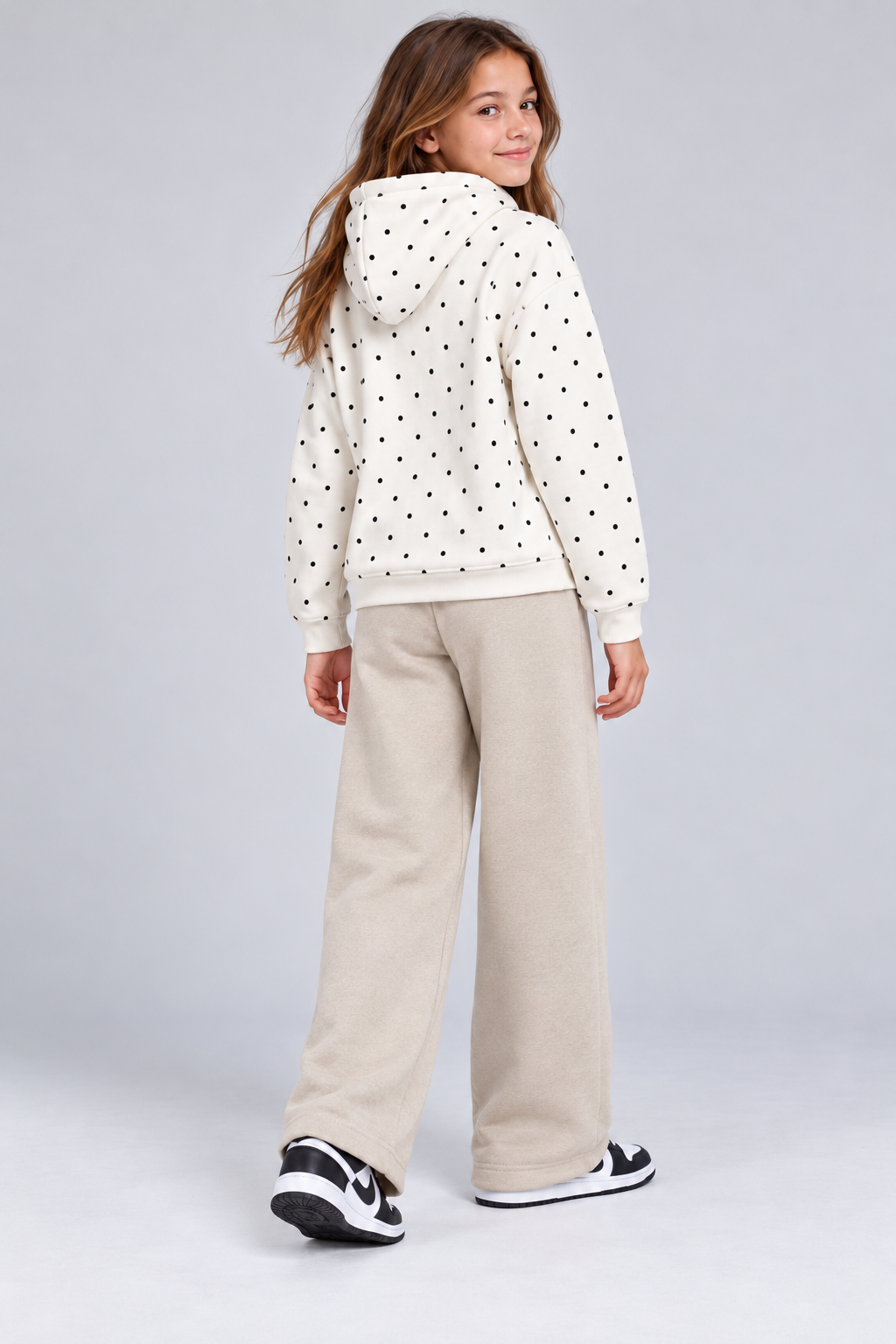 Junior Girls Regular Fit Cotton Brushed Fleece Printed Lower – Arona