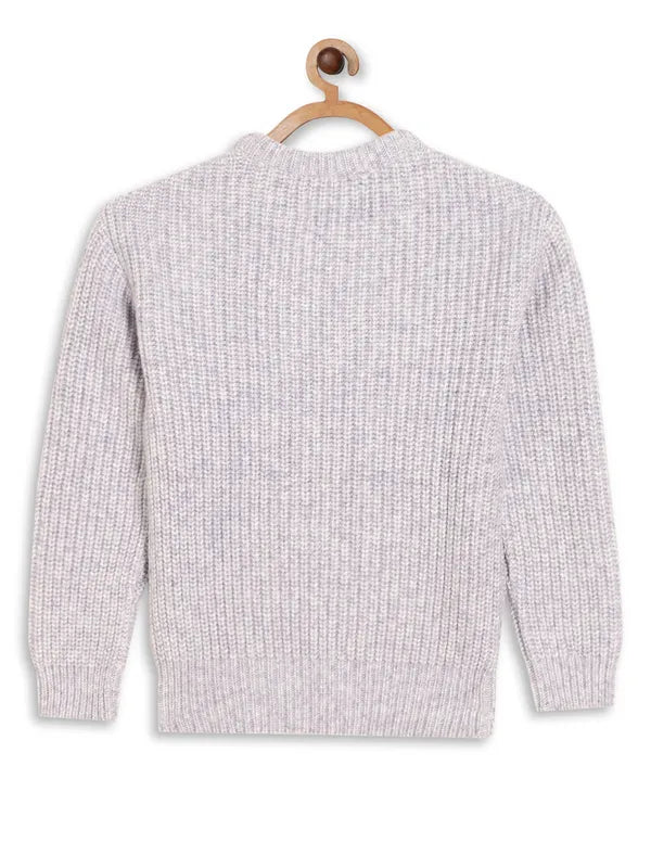 Mettle Girls Lavender Ribbed Acrylic Pullover