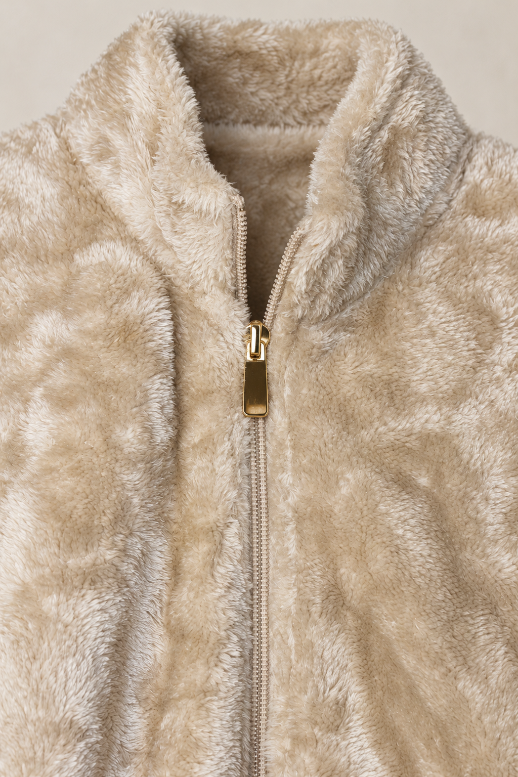 Girls Arona Coral Fur Full-Zip Sweatshirt with Stand Collar