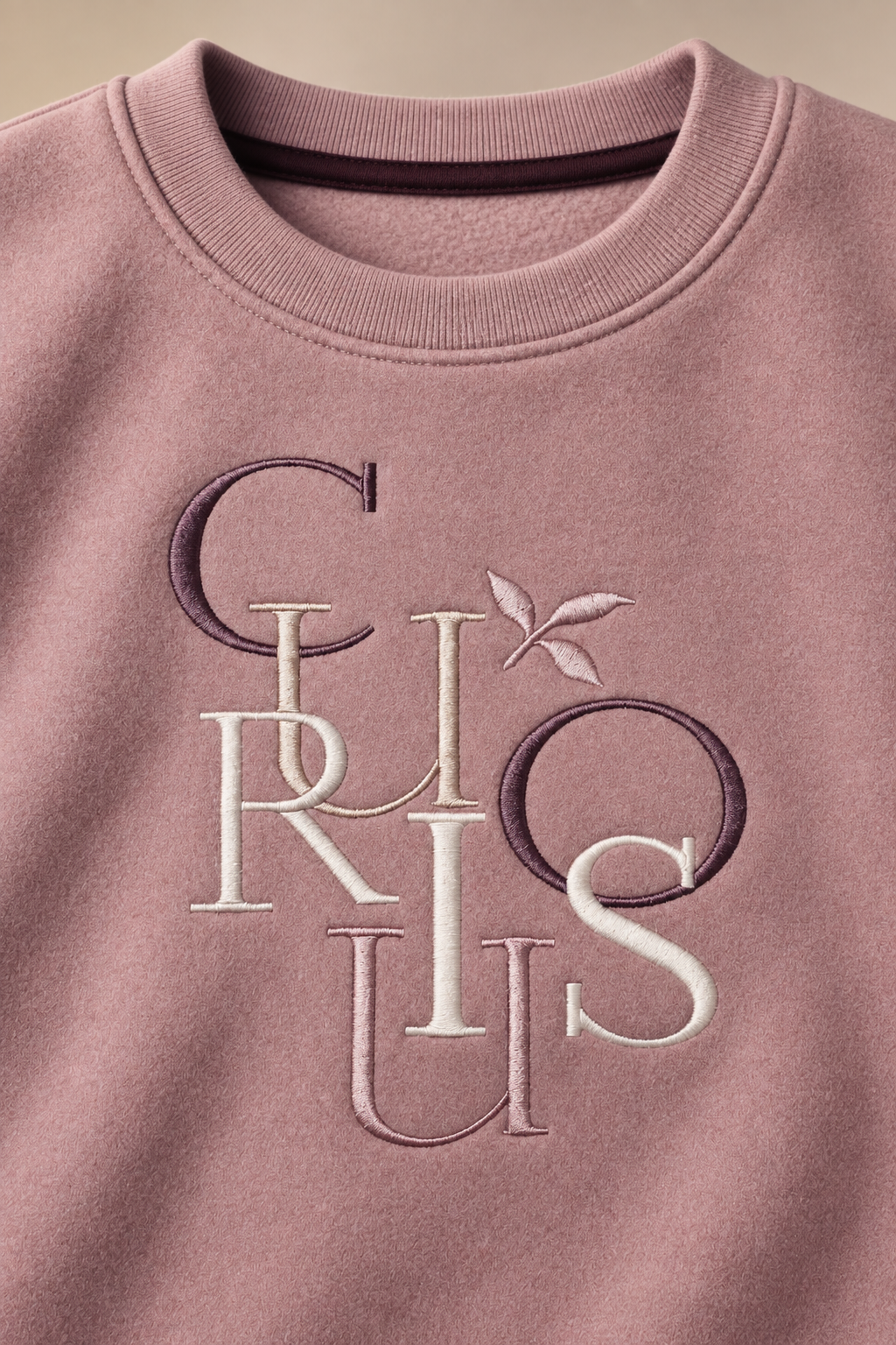 Junior Girls’ Suede Pink Embroidered Tracksuit | Regular Fit