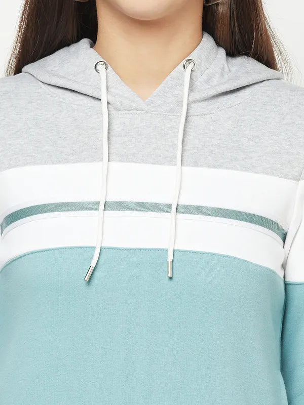 Women Light Teal Sweatshirts