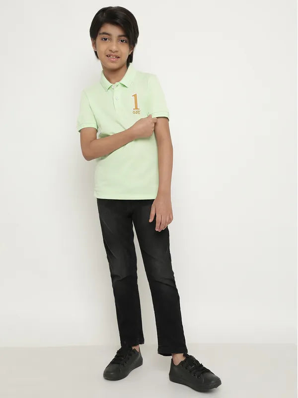 Octave Boys Polo Collar Cotton T-Shirt