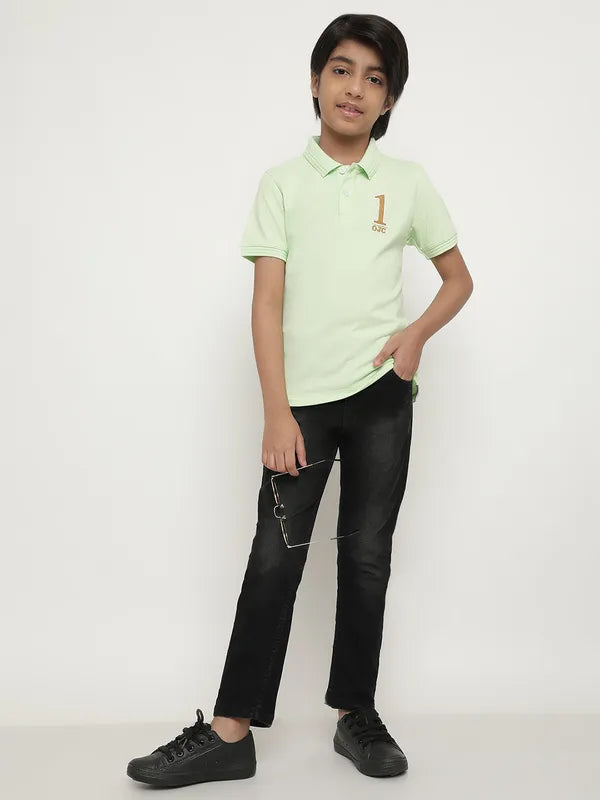 Octave Boys Polo Collar Cotton T-Shirt