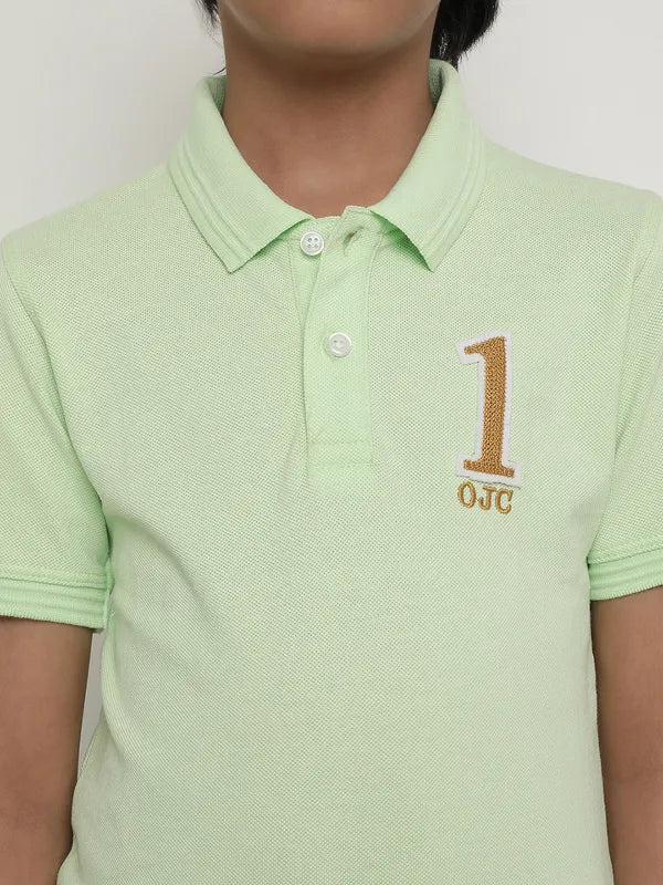 Octave Boys Polo Collar Cotton T-Shirt