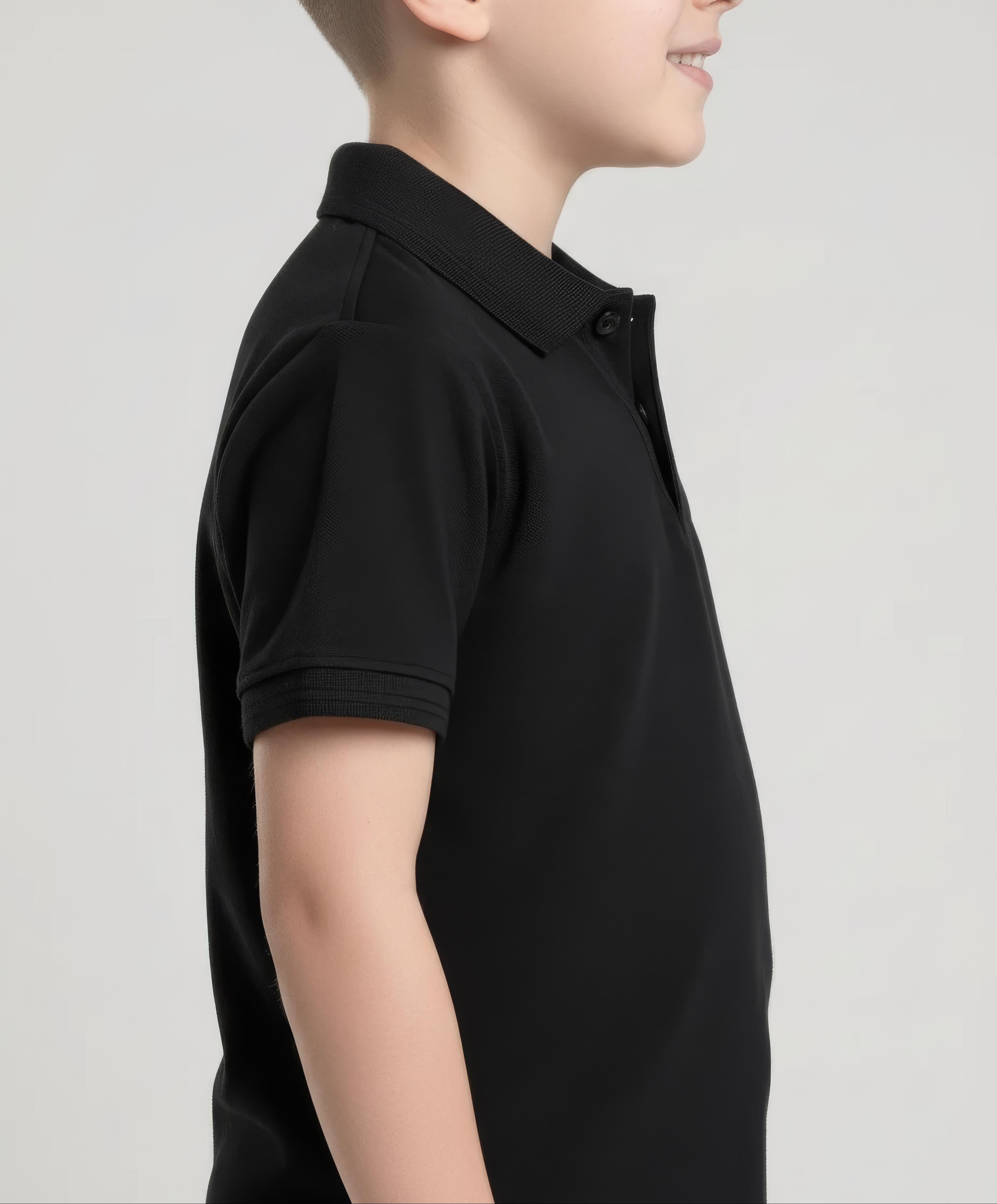 Boy Solid Polo Neck T-Shirt