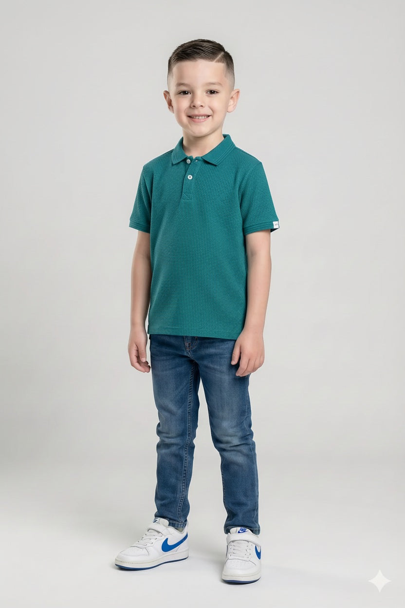 Boys Kayak Polo Collar T-shirt