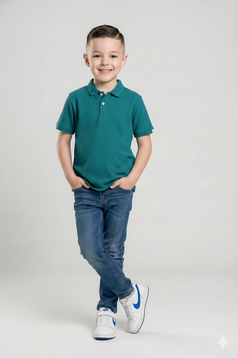 Boys Kayak Polo Collar T-shirt