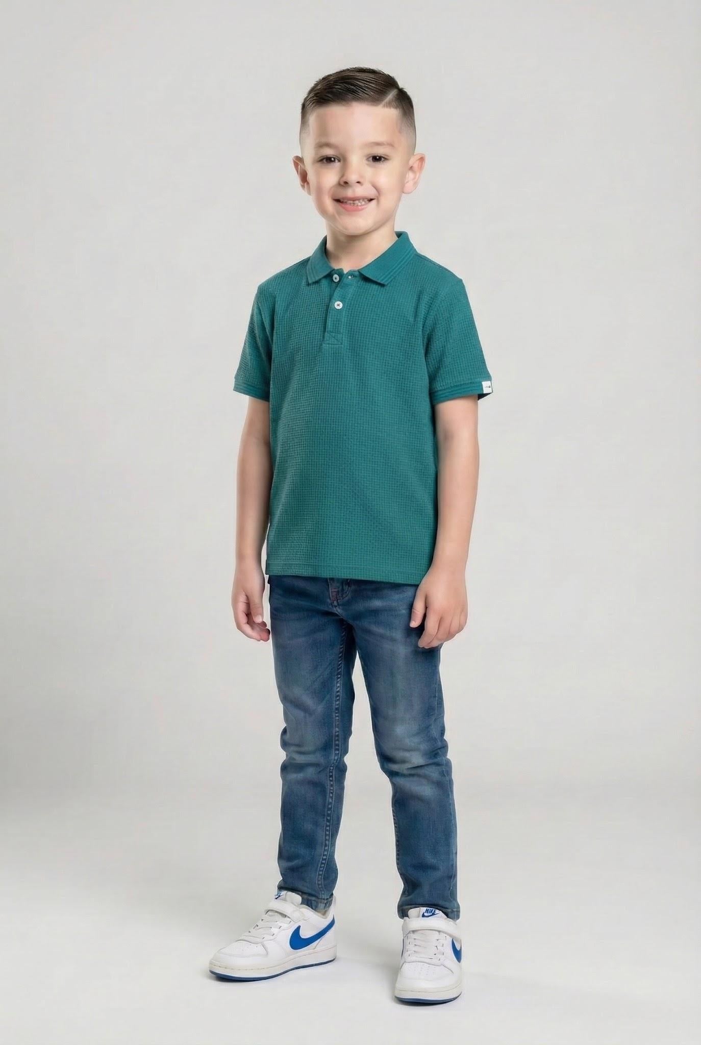 Boys Kayak Polo Collar T-shirt
