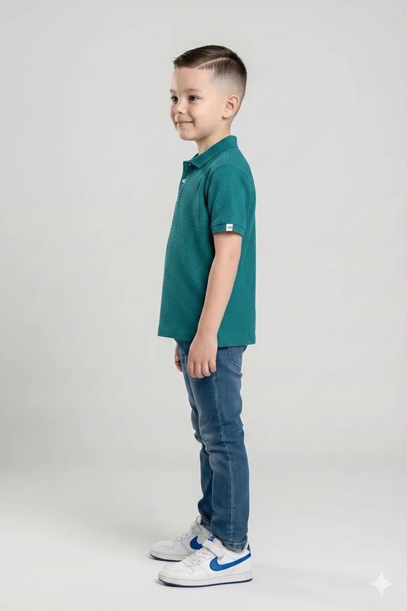 Boys Kayak Polo Collar T-shirt