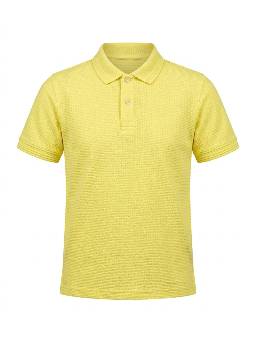 Boys Lime Light Polo Collar T-shirt