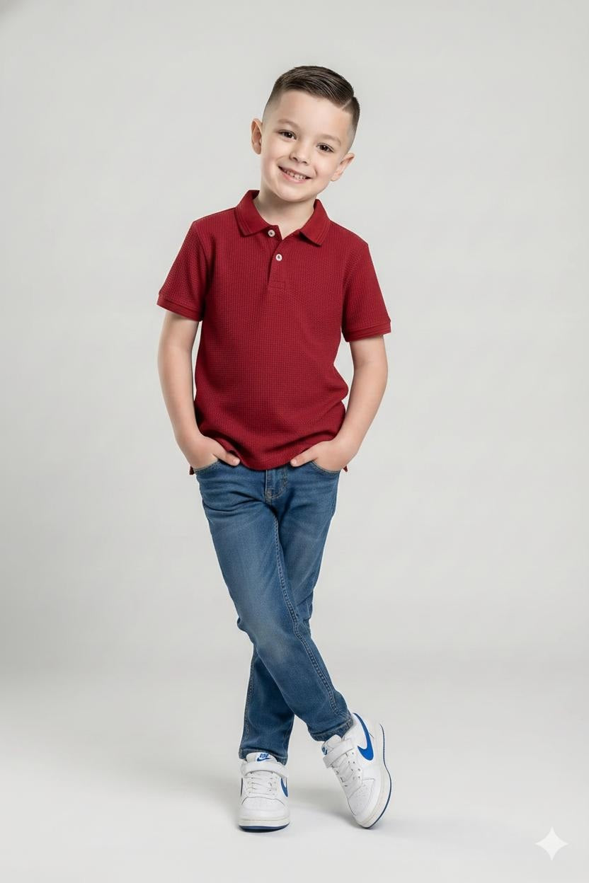 Boys Polo Collar T-shirt