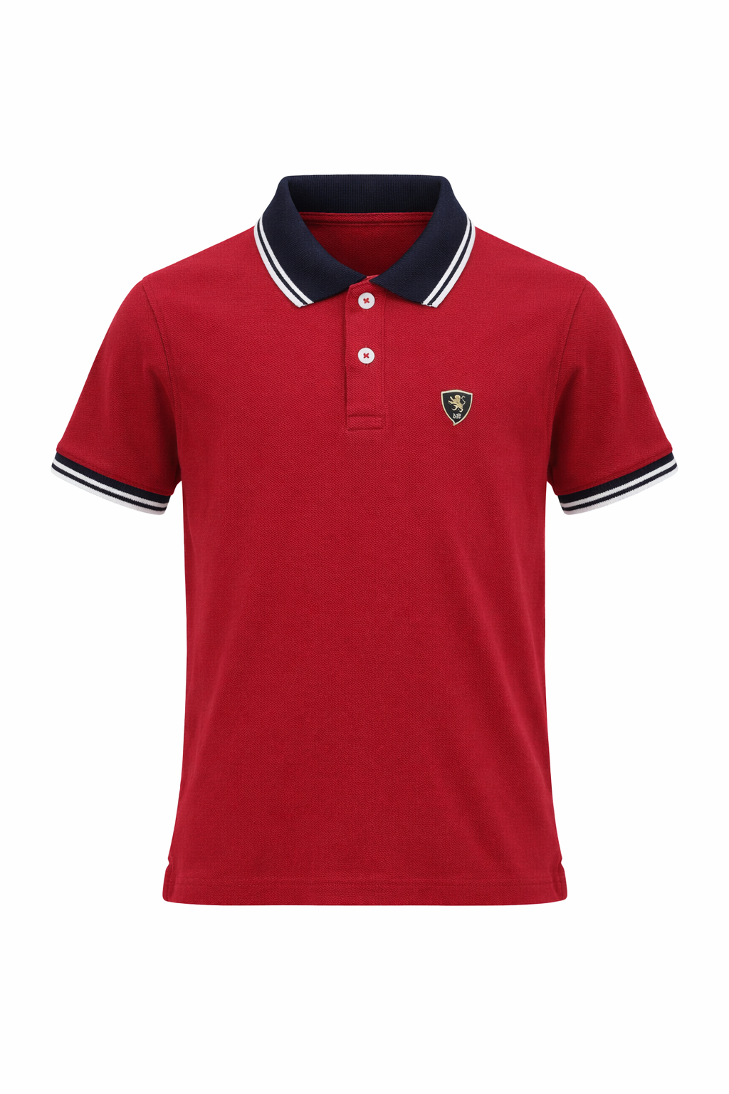 Boy Merlot Polo Collar Cotton Tshirt