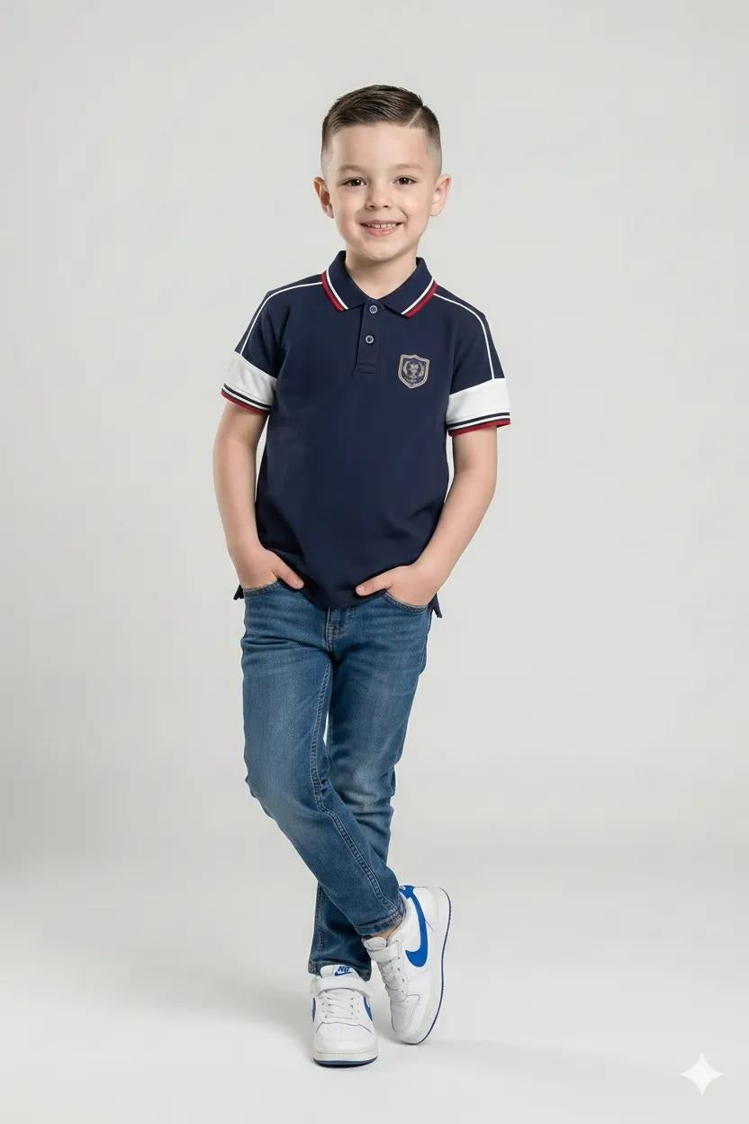 Boys Polo Collar T-shirt