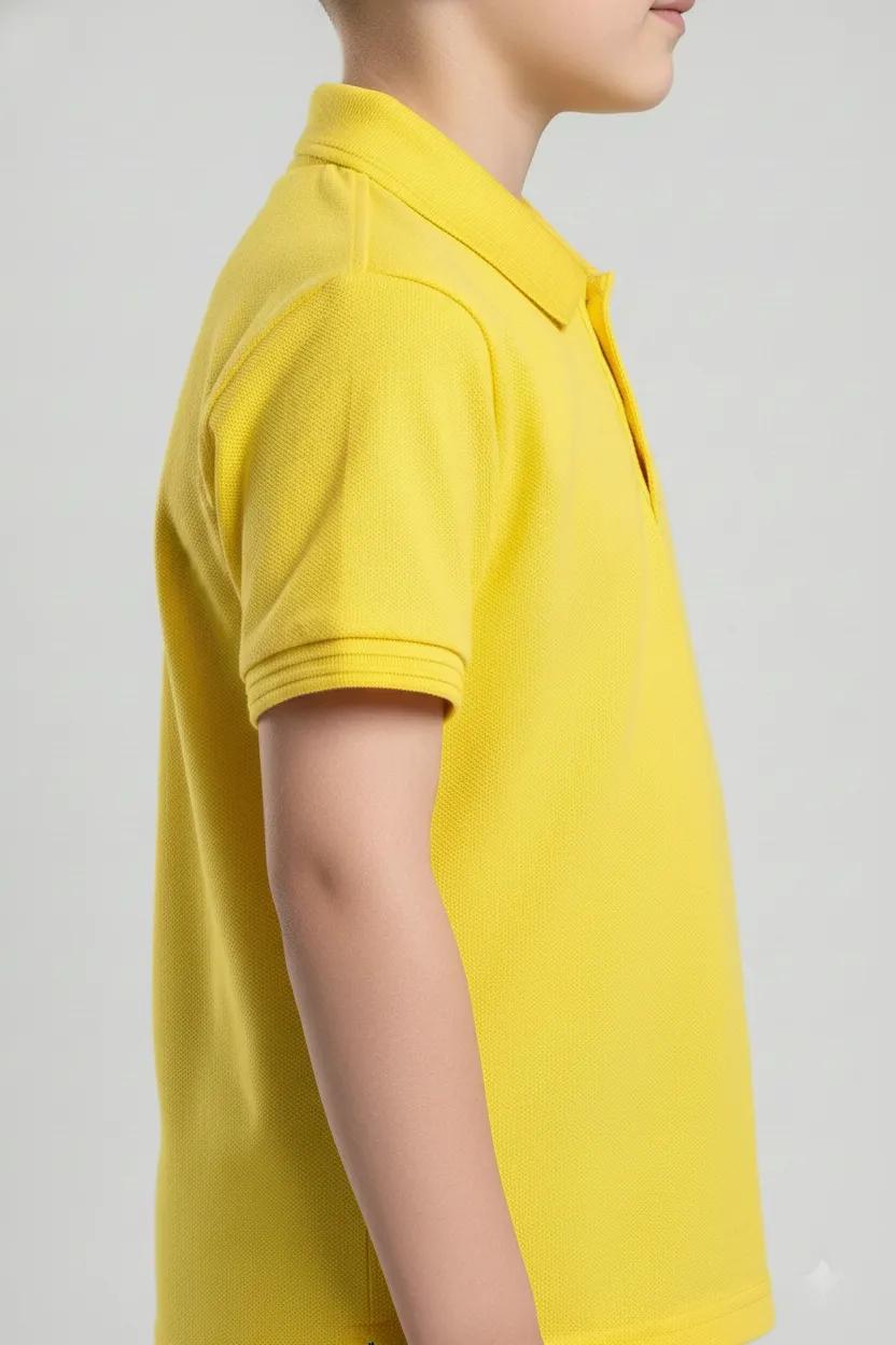 Boy Polo Collar Printed T-Shirt