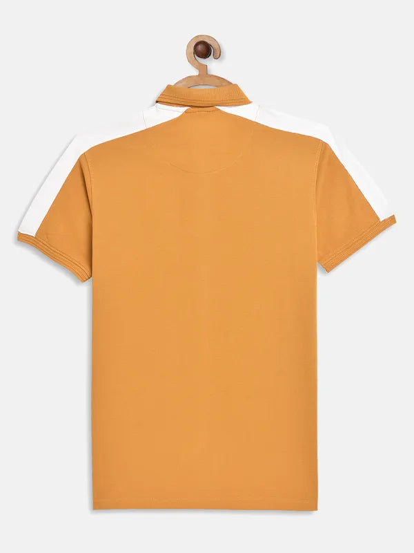 Octave Boys Yellow Polo Collar Applique T-Shirt