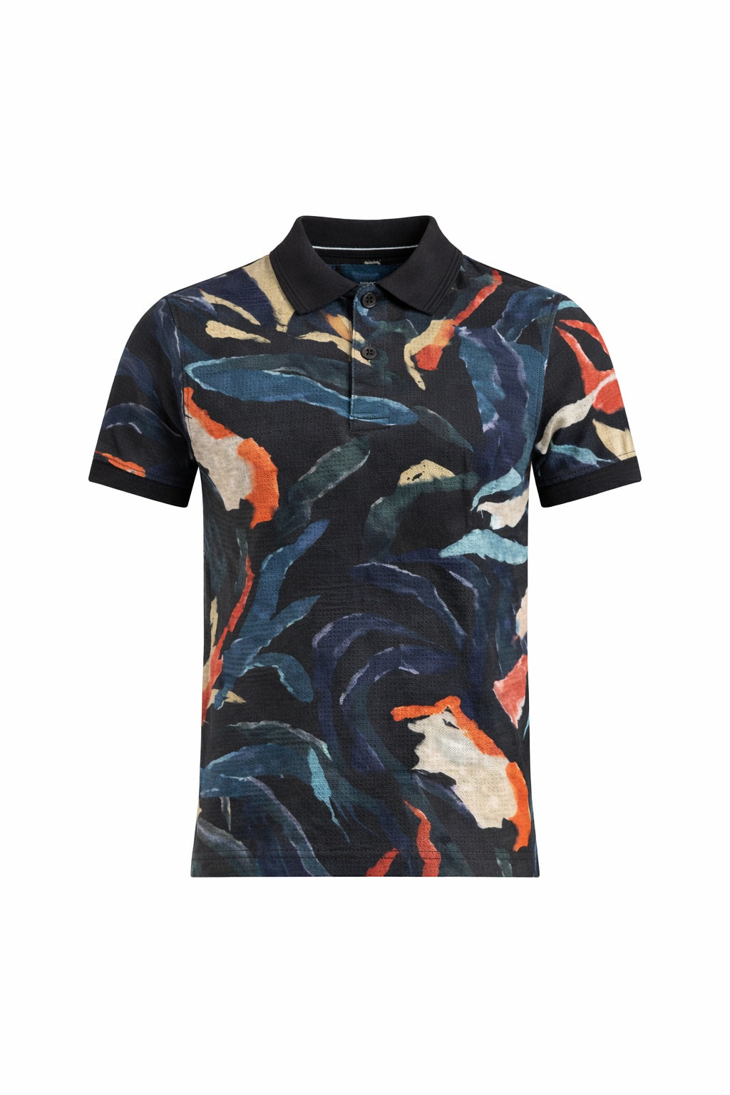 Boys Colourblocked Polo Collar T-shirt