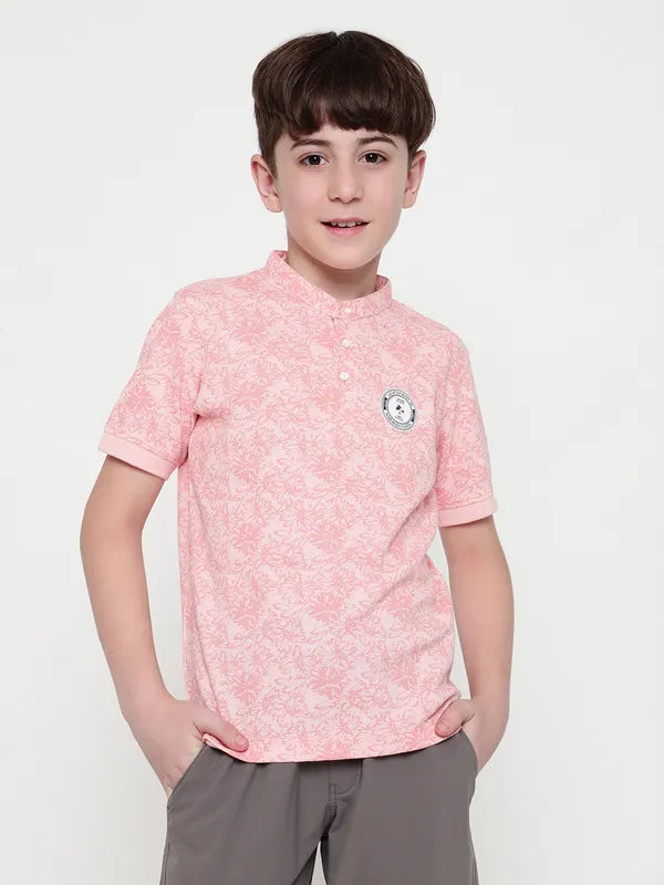 Octave Boys Floral Printed T-Shirt