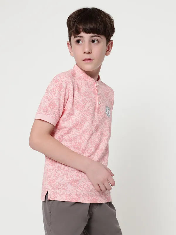 Octave Boys Floral Printed T-Shirt