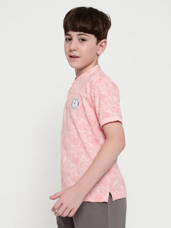 Octave Boys Floral Printed T-Shirt