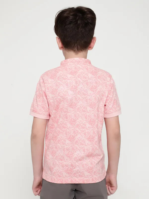 Octave Boys Floral Printed T-Shirt